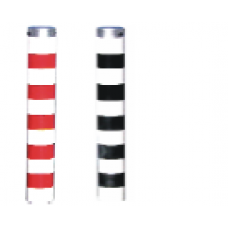 Стълб антипаркинг - подвижен бели и черни / червени втулки